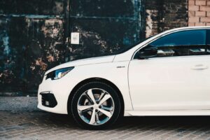 white car
